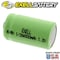 Exell Battery 1/2AA Size 1.2V 500mAh NiMH Rechargeable Button Top EBC-505 - alternate 2